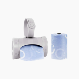 Ubbi Retractable Bag Dispenser for Diaper Bag, Gray