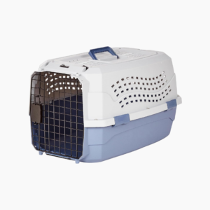Amazon Basics Sturdy Portable 2-Door Top-Load Hard-Sided Pet Travel Carrier with Secure Ventilation