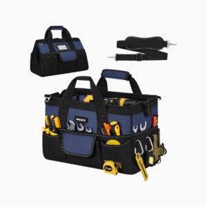 Amento 16-Inch Heavy Duty Tool Bag, 22 Pockets Empty Tool Box Organizer Storage