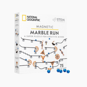 National Geographic Magnetic Marble Run STEM Building Set for Kids