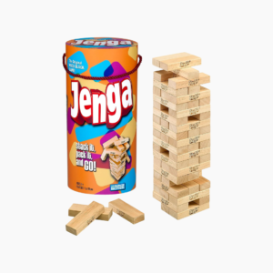 Hasbro Gaming Jenga Wooden Blocks Stacking Tumbling Tower Game